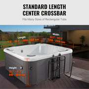 Bild in Galerie-Viewer laden, Amocart Hot Tub Cover Lift Spa Cover Lift, Hydraulic Height 33.1" - 41.3" Width 53.1" - 92.5" Adjustable Installed Underneath
