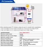 EASUN POWER 4KW 24V Soalr Inverter 5600W 24V 140A MPPT Inversores Pure Sine Wave Solar Power Inverter 6.25 Inch LCD 110V Hybrid Soalr Inverter 4000W Off Grid Hybrid Solar Inverter