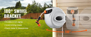 Charger l'image dans la visionneuse de galerie, Amocart Retractable Hose Reel 180° Swivel Bracket Wall-Mounted Garden Water Hose Reel with 9-Pattern Nozzle Automatic Rewind
