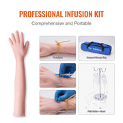 Charger l'image dans la visionneuse de galerie, Amocart Phlebotomy Practice Kit IV Venipuncture Intravenous Training Kit w/ Carrying Bag Practice IV Skills for School Students

