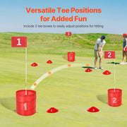 Charger l'image dans la visionneuse de galerie, Amocart 3/6/9 Hole Kids Backyard Golf Game Portable Bucket Golf Course Practice Chipping Games for Family Outdoor Sports Toys
