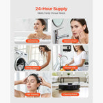Amocart Tankless Electric Water Heater 27/36kW Instant Hot Water Heater Under Sink On Demand for Bathroom Child Security Lock