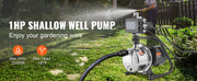 Charger l'image dans la visionneuse de galerie, Amocart Shallow Well Pump Portable Sprinkler Booster Jet Pumps, Automatic Controller for Garden Lawn Irrigation Water Transfer
