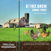 Load image into Gallery viewer, Amocart Fence Post T-Post Heavy Duty Metal Fence Post Sturdy Steel Fence Stakes for Garden Yard Lawn Farms Outdoor Wire Fencing

