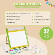 Load image into Gallery viewer, Amocart Children Magnetic Drawing Board 3-in-1 Double-Sided Wooden Kids Art Easel with Painting Accessories for Boys Girls Toys
