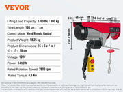 Bild in Galerie-Viewer laden, Amocart 200-800kg Electric Hoist with Wired/Wireless Remote Control Lifting Crane Cable Hoist Winch for Boat Garage Elevator
