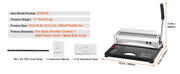 Bild in Galerie-Viewer laden, Amocart Binding Machine Comb Binding Machine 21Holes Binding 450 Sheets Book Binder Machine with 100 PCS 3/8'' Comb Binding Spines
