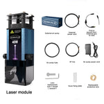 AENBUSLM 40W 80W Laser Cutting Module 450mm Blue Light Laser Engraving Head with Air Assist Woodworking Cutter CNC Laser Engrave