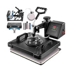 Amocart 5 6 8 in 1 Heat Press Machine T shirt Heat Transfer Printer Muntifunctional Sublimation Mug/Latte Mug/Hat/Plate/Bottle