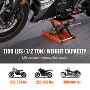Charger l'image dans la visionneuse de galerie, Amocart Motorcycle Lift 350/1100/1500 LBS Capacity Motorcycle Scissor Lift Jack with Wide Deck&amp;Safety Pin for Bikes Motorcycles
