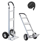 Charger l'image dans la visionneuse de galerie, Amocart 500LBS Hand Truck Dolly with Non-Slip Wheels &amp; Tie-down Strap Aluminum Alloy Portable Trolley for Moving Home Warehouse
