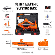 Bild in Galerie-Viewer laden, Amocart Electric Car Jack, 3/5 Ton Scissor/Hydraulic Jack, 12V Electric Automatic Jack Portable Car Jack for Truck Tire Change
