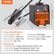 Charger l'image dans la visionneuse de galerie, Amocart Stick Welder 140A/160A/200A ARC/Lift TIG 2-IN-1 Welding Machine w/ IGBT Inverter Portable MMA Welder Machine Hot Start
