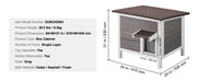 Bild in Galerie-Viewer laden, Amocart Outdoor Cat House Weatherproof, Feral Cat Shelter for Cat Outdoor Wooden Cat Rabbit House with All-Round Foam Insulated
