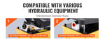 SucceBuy 10000PSI Air Hydraulic Pump 0.42 Gal Reservoir Treadle Foot Pump Automobile Repair Frame Machine & Hydraulic Press