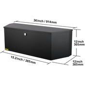 Charger l'image dans la visionneuse de galerie, Amocart Trailer Tongue Box Aluminum Alloy Tongue Box Tool Chest Heavy Duty Trailer Box Utility Trailer Tongue Box for Pickup
