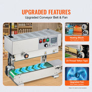 Charger l'image dans la visionneuse de galerie, Amocart Continuous Bag Band Sealing Machine Vertical Sealer with Digital Temperature Control for 0.02-0.8 mm Plastic Bags Films
