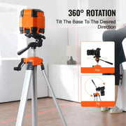 Bild in Galerie-Viewer laden, SucceBuy Laser Level Tripod ¼ x 20 Thread Mount 27.36-68.11 inch Height Adjustment with Integrated Level Laser Scanner Stand
