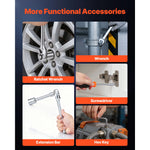 SucceBuy Mechanics Tool Set SAE and Metric Socket Set Wrenches Screwdriver Bits Accessories and Storage Case for Cars Repair
