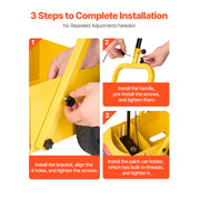 Charger l'image dans la visionneuse de galerie, Amocart Striping Line Marking Machine 24 x 13 x 35.4 in 4-Wheel with 2-4 in Adjustable Width for Roads Lots Sports Field Yellow
