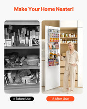Charger l'image dans la visionneuse de galerie, Amocart 6/8/9/10 Tier Over the Door Pantry Organizer Heavy-Duty Steel Hanging Spice Rack, Adjustable Wall Seasoning Shelves

