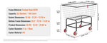Amocart Commercial Wire Laundry Cart Laundry Basket 2.5/4.5 Bushel Heavy Duty with 4Inch Wheels for Home Bathroom Laundry Rooms