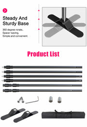 Load image into Gallery viewer, Double-Crossbar Backdrop Background Stand Frame Support System For Photography Photo Studio Video Muslin Green Screen
