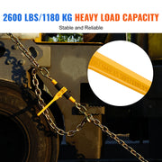 Bild in Galerie-Viewer laden, Amocart 2/4pcs Ratchet Chain Binders 1/4"-5/16" Load Binder with 2 Hooks Tie Downs Tow Chain for Flatbed Trailer Transport
