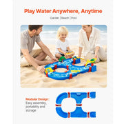 Bild in Galerie-Viewer laden, Amocart Water Play Table Children's Outdoor Beach Toy with 39PCS Accessories Summer Water Park Playset for Kids Activity
