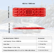 Bild in Galerie-Viewer laden, Amocart 10 TON Traction Boards with PP Material Recovery Boards for Off-road Vehicle Car Pickup SUV RV Pair Tire Traction Mats
