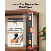 Charger l'image dans la visionneuse de galerie, Amocart Torpedo Level 3/4 Pcs Magnetic Leveler Tool Set with Clear 3 Green Vials Hanging Hole for Construction Home Renovation
