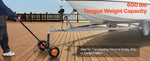 SucceBuy 600lbs Tongue Trailer Dolly with 16.5in-22in Adjustable Height & 1-7/8 in Hitch Ball Steel Boat Mover Moving Car Rvs