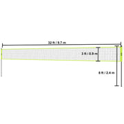 Charger l'image dans la visionneuse de galerie, Amocart Outdoor Volleyball Net System Adjustable Height Steel Poles with PVC Volleyball Pump Carrying Bag for Beach Lawn
