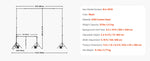 Amocart Backdrop Stand Adjustable Photo Backdrop Kit Heavy Duty Projector Screen Stand for Wedding Photo Video Studio Party