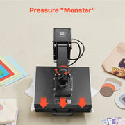 Charger l'image dans la visionneuse de galerie, Amocart 15x15 inch Heat Press Heat Press Machine Fast Even Heating High Pressure Digital Industrial-Quality Sublimation Printer
