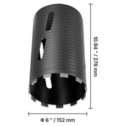 Charger l'image dans la visionneuse de galerie, Amocart Core Drill Bit Internal Thread Diamond Dry Coring Bit w 3 Adapters Pilot Drill and Hex Wrench for Concrete Red Bricks
