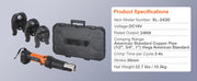 Load image into Gallery viewer, Amocart Pro Press Tool 18V Electric Pipe Crimping Tool for 1/2" 3/4" 1" Copper Pipes Press Tool Kit with 3 Jaws 2Pcs Battery
