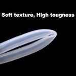 1/5 Meters Food Grade Clear Transparent Silicone Rubber Hose ID 0.51 2 3 4 5 6 7 8 9 10 12mm O.D Flexible Nontoxic Silicone Tube