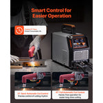 Amocart Plasma Cutter 65A Non-Touch Pilot Arc Plasma Cutting Machine Non-High Frequency-with 2T/4T Function &Adjustable PT Time