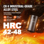SucceBuy 3/8" Drive Impact Socket Set 29 Pcs Shallow Socket SAE 3/8-1" and Metric 8-22mm 6Point CR-V Alloy Steel for Auto Repair