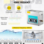 SucceBuy 6L Knob Ultrasonic Vinyl Record Cleaner Portable Washing Machine Ultrasound Dishwasher Contact Lenses Dental Jewelry