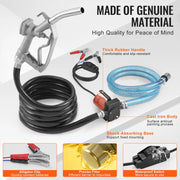 Charger l'image dans la visionneuse de galerie, Amocart Fuel Transfer Pump 12V DC 5GPM / 8GPM / 12GPM Portable Type Electric Diesel Transfer Pump for Diesel Methanol Blends
