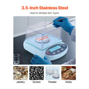 Bild in Galerie-Viewer laden, Amocart Analytical Balance High Precision Electronic Digital Analytical Balance with Glass Draft Shield for Laboratory Jewelry
