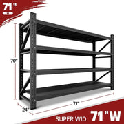 Load image into Gallery viewer, 5000LBS Storage Shelves,71" W Garage Shelving Heavy Duty Metal Adjustable Garage Shelves, Shelving Units Industrial, Customized
