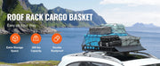 Load image into Gallery viewer, Amocart Roof Rack Cargo Basket 46"x36"x4.5" / 51"x36"x5" Rooftop Cargo Carrier Heavy-Duty 200LBS Capacity for SUV Truck Vehicle
