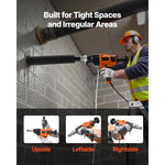 SucceBuy Diamond Core Drilling Machine Dry and Wet Concrete Core Drill Rig with 4 Drill Bits for Concrete Brick Stone 1800/2000W