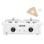 Amocart Double Wax Warmer 1200ML Professional Dual Wax Warmer for Hair Removal Adjustable Electric Waxing Heater Pot for Home