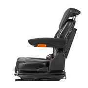 Charger l'image dans la visionneuse de galerie, Amocart Universal Forklift Seat Tractor Suspension Seat w/ Adjustable Back Armrest Headrest&amp; Safety Belt Fold Down Tractor Seat
