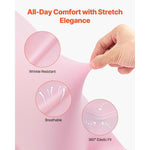Amocart 50 Pcs Pink Chair Covers Polyester Spandex Chair Cover Stretch Slipcovers Flat-Front Chair Covers for Wedding Party