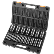 Load image into Gallery viewer, SucceBuy 19 Impact Socket Set 1/2" Impact Sockets Deep Socket 6-Point Sockets 1/2 Inches Drive Socket Impact 3/8 inch 1-1/2 inch
